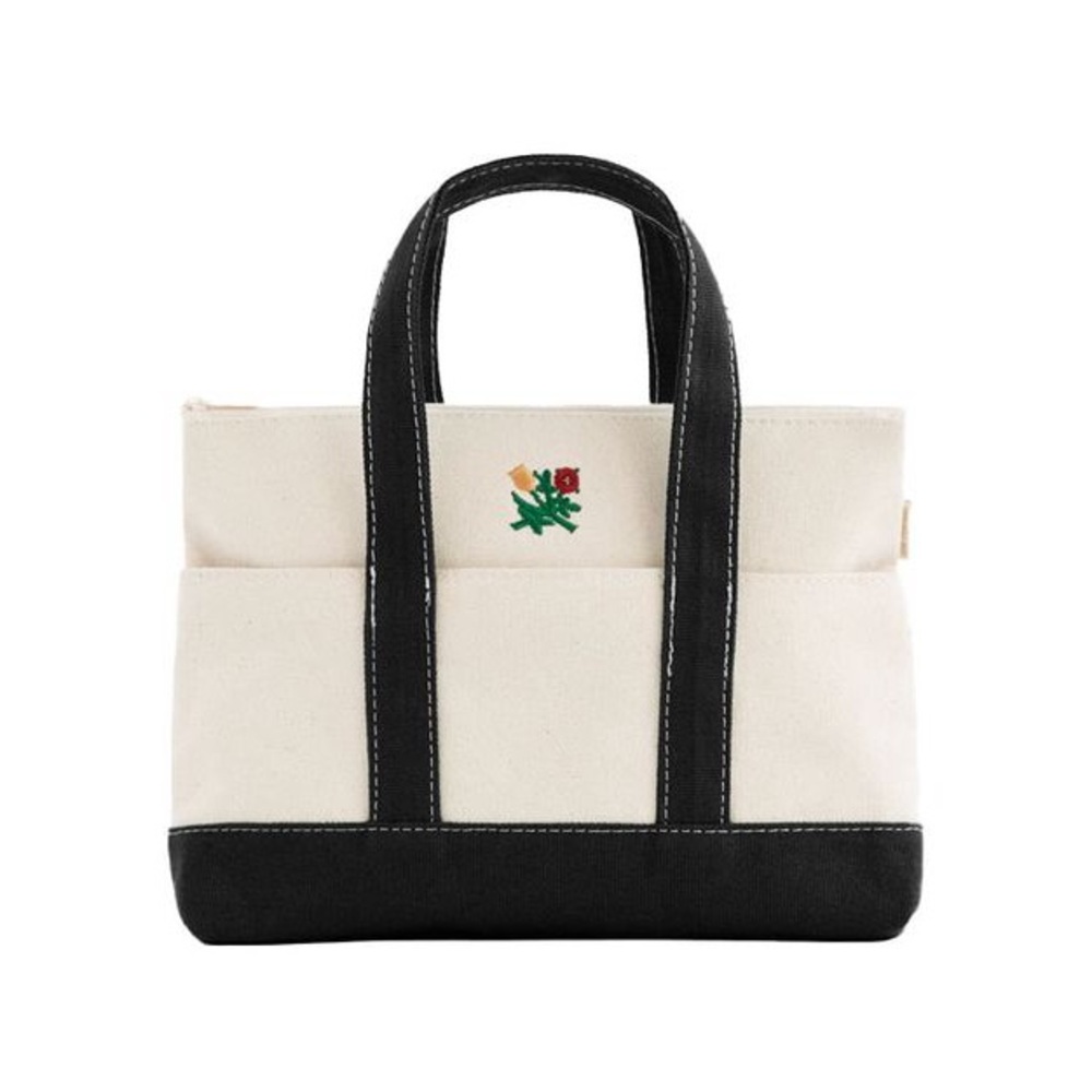 NWOT Aime Leon Dore Mini Crest Contrast Tote Bag Black